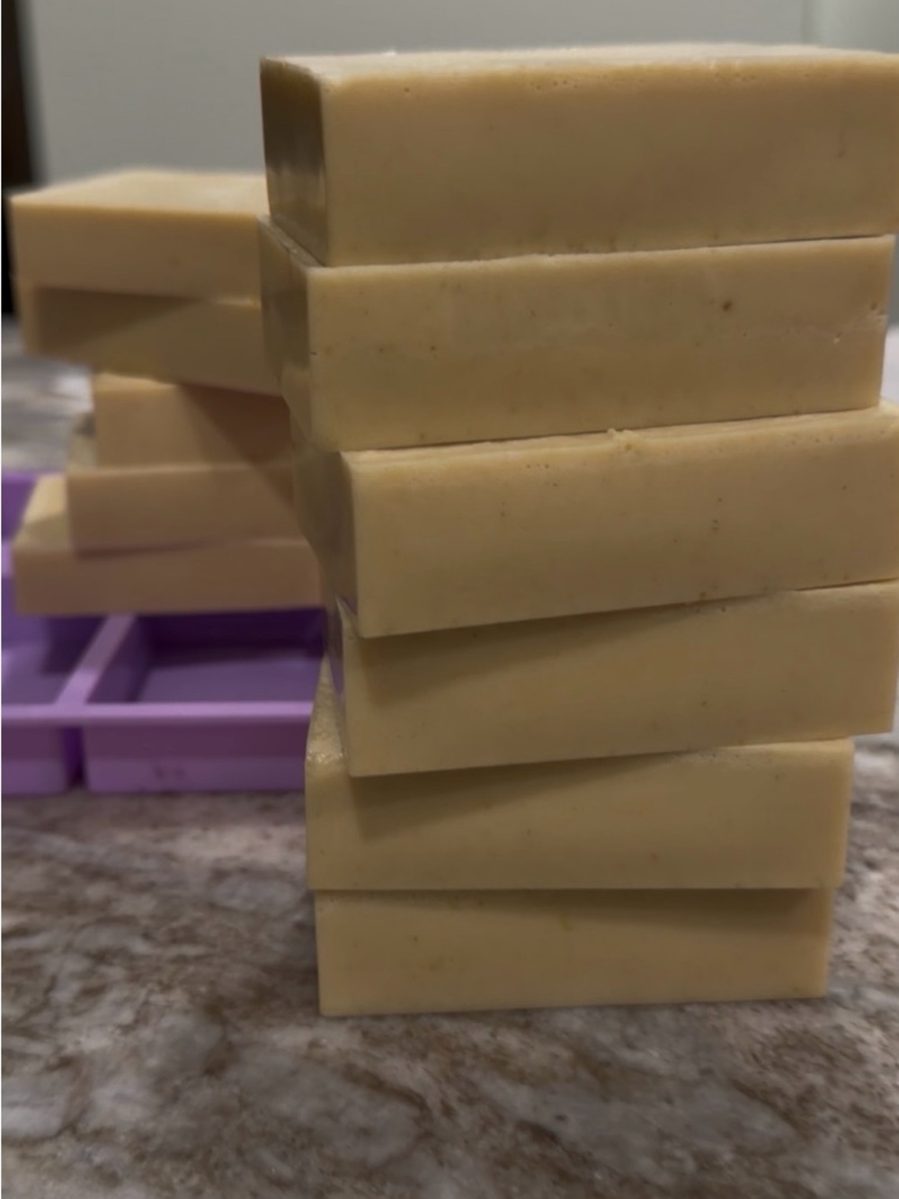 4oz Handmade Cream Soap Bars - Neutral Beige